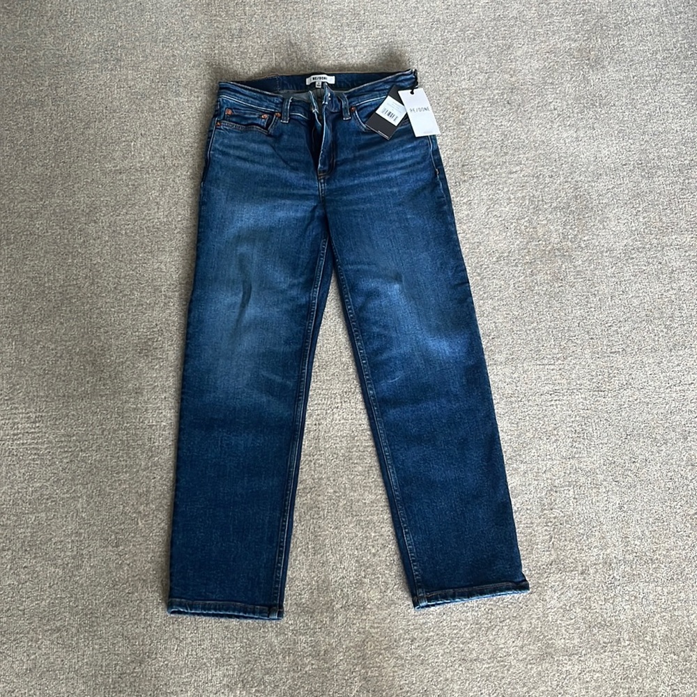 Brand new RE/DONE 70s mid rise stove pipe jeans